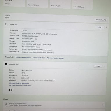 iMac 27” del 2017 con macOS y window - 2/2