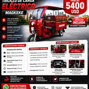Triciclo Eléctrico de carga y pasaje marca MAGKEKE - Img 57199351