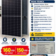 PANEL SOLAR BOVIET 550W BIFACIAL ⚡ Potencia máxima: 550 W 🔋 Tecnología: Monocristalino PERC ☀️ Bifacial - Img 58344543