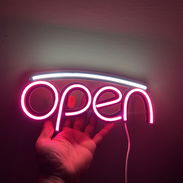 Cartel open / cartel de neon / cartel para negocio - Img 57529229