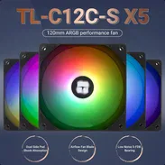 (X) Thermalright TL-C12CW-S – Pack de 5 Ventiladores ARGB PWM 120mm Silenciosos para PC y CPU $33.13 - Img 56496882