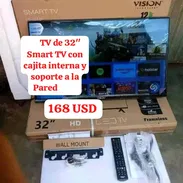 Tv Smart TV Vision 32 pulgadas con cajita interna y soporte de pared - Img 54770864