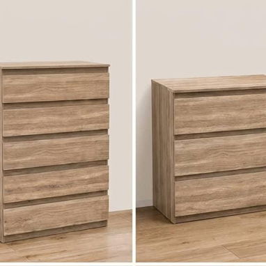 Cómodas de 5 y 3 gavetas - Img 124099460