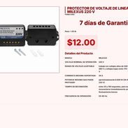 PROTECTOR DE VOLTAJE DE LINEA MILEXUS 220 V VPT#-0258 - Img 55243110
