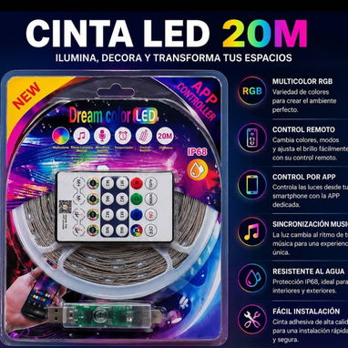 Cinta LED de 20 metros - Img 123028199