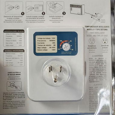 🚧 PROTECTOR DE VOLTAJE DE ESPIGA Y DE LINEA ⚡ DE 110V / 220V 🚧 - Img 99317761