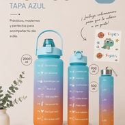 Set de 3 pomos (modelos: tapa azul y tapa rosa) 12usd (2000ml 900ml 500ml) - Img 53736854