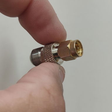 VENDO CONECTOR ADAPTADOR SMA MACHO (PINCHO) A TIPO( F )HEMBRA, ES NUEVO 0KMM #--55398589, DE PUNTA DORADA(CALIDAD) PARA - 2/3
