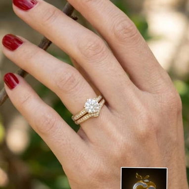Anillos de compromisos originales 10k con garantía de por vida del oro que vendemos - Img 122642530