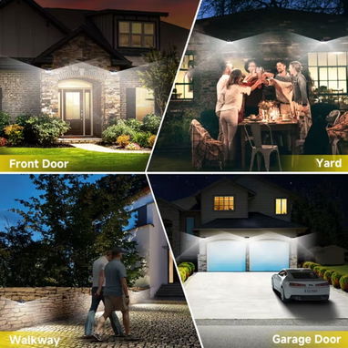 💰*Precio $ 15 USD* 💸   *_Luz Solar con Sensor de Movimiento - 120 LEDs + 270° Gran Angular - IP65_*  ☀️ - 6/7