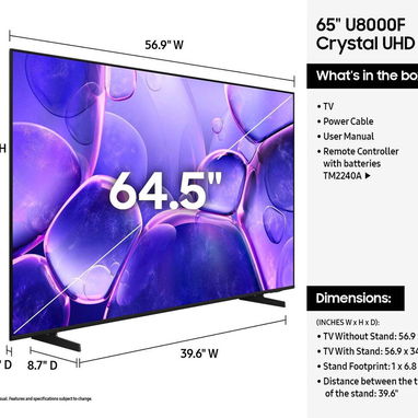 VENDO NUEVOS SELLADOS EN CAJA CON GARANTIA Samsung Smart TV HDR Class 4K Crystal UHD de 65P DU8000 W 53321047 - Img 103073752