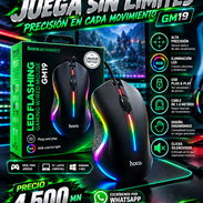 Mouse Gamer Hoco GM19 con luces RGB – ¡Nuevo en caja! - Img 58040207