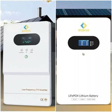 En oferta Inversor Ecarus de 3 kw con batería de 5 kw - Img 122875245