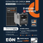 Estación de carga 2kw con panel marca EON - Img 56042017