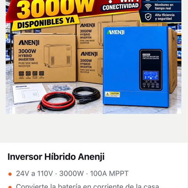 Inversor  Híbrido  Anenji - 2/3
