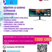Monitor LG Gaming Ultragear modelo 49GR85DC-B nuevo a estrenar. 49 Pulgadas Curvo | 1320USD - Img 45088427