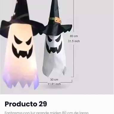 🎃 Decoración colgante para Haloween 🧙‍♀️Brujas,calabazas, fantasmas y carabelas - 2/10