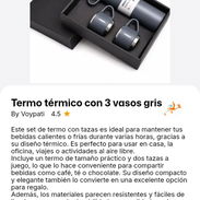Termo termico con 3 vasos gris - Img 58066429