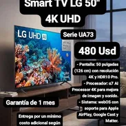 Smart TV LG 50" 4K UHD, Serie UA73, Garantía de 1 mes, Entrega por costo adicional - Img 52479721
