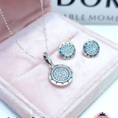 Conjuntos de Cadenas y aretes Pandora elgantes y finas - 3/3