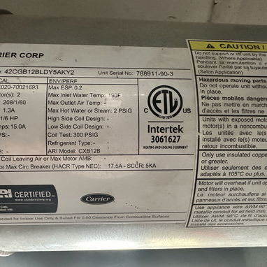 Estractor de aire o cortina de aire industrial. - 3/4