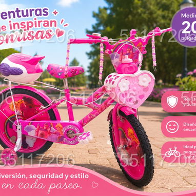Bicicletas para niñas medida 20 - 4/6