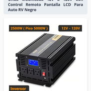 Inversor VEVOR 2500W 5000W Pico Onda Modificada 12V a 120V Con Control Remoto Pantalla LCD Para Auto RV Negro - Img 55415462