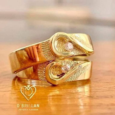 Anillos de matrimonio solamente D'Brillan casarse bodas - 10/10