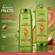 Garnier Fructis JUEGO SHAMPOO + ACONDICIONADOR Adiós Esponjado de 650 ml - Img 56061242