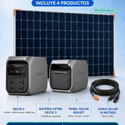 Combo #4 (4 en 1 ECOFLOW DELTA 3 + BATERIA EXTRA + CABLE + PANEL SOLAR) - Img 57109130