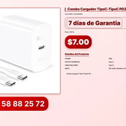 Combo Cargador TipoC-TipoC PD20W GAR153 - Img 57027576