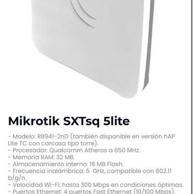 Equipos de redes. Router, Mikrotik , Nanos 2.4 y 5 ghz, Litebeam, Switch, Cable red categoría 6 con punta, Adaptador wi - Img 116786259