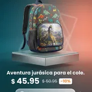 ✨ ALTA GAMA 🎒 MOCHILA DISEÑO DE DINOSAURIOS - Img 56359886