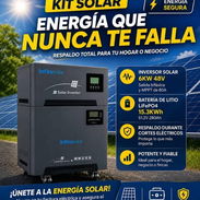 ⚡KIT SOLAR INFINISOLAR – INVERSOR 6KW + BATERÍA LITIO 15.3KWH – RESPALDO TOTAL⚡ - Img 58092462