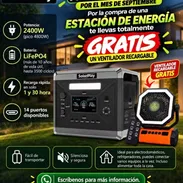 Estación de energía + ventilador recargable - Img 57573845