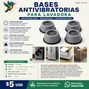 BASES ANTIVIBRATORIAS PARA LAVADORA. almuadilla antideslizante y anitivibratoria - Img 57792209