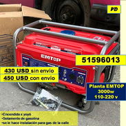PD-615-Plantas electricas-Planta EMTOP 3000w 110-220 v.... 430 USD sin envio/450 USD con envio.....51596013 - Img 55915317