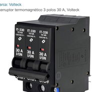 Breakers Interruptor termomagnético 3 polos 30 A, Volteck - Img 45571331