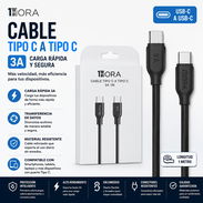 Cable Tipo C a Tipo C 1Hora | Carga rápida + transferencia de datos - Img 47466197