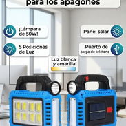 Lámpara 50 W con panel solar interno - Img 56254088