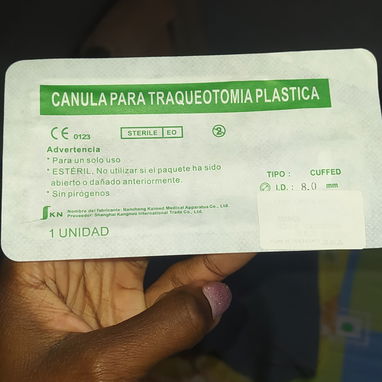 Cánula plástica para traqueotomía número 4, 7, 7.5 y 8mm - Img 122997524