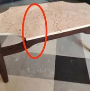 Vendo mesa de centro antigua con mármol partido. 70 usd - Img 49874394