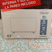 Smart tv KODAK 43 pulgadas, cajita interna y soporte a la pared, con transporte incluído - Img 54941608