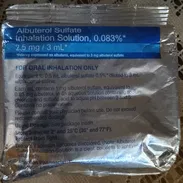 Albuterol sulfato para asmático paquetes grande de 25 ampollas - Img 56881700