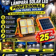 🔆 LÁMPARA SOLAR LED PROFESIONAL ☀️ CON PANEL SOLAR... - Img 57952515