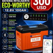 Batería Inteligente ECO_ WORTHY LiFePO4 12.8 V_ 100 Ah (1280 Wh) Conexión Bluetooth - Img 57512501