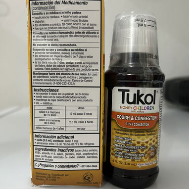 Tukol infantil, niños+4 años, jarabe para el catarro, alivia TOS Y CONGESTIÓN - Img 117938579