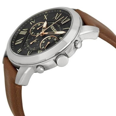 Reloj FOSSIL plataforma GRANT MOD. FS4813 Cronógrafo Caja 44mm CUARZO JAPONÉS Manillas cuero auténtico color marrón - Img 111822165