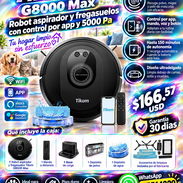 Robot aspirador y fregasuelos Tikom G8000 Max con control por app y 5000 Pa, entrega de Factura y Garantía. Nuevo - Img 57678285