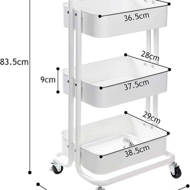 Carrito auxiliar multiuso organizador ideal para tu hogar - 2/3